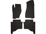 Tappetini Auto In Gomma Adatto Per Jeep Grand Cherokee Iii Wk (2005-2010, Fuoristrada) Neri, Set 4 Pz, Con Fissaggi