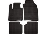 Tappetini Auto In Gomma Adatto Per Fiat Panda Iii (Z WyłąCzeniem Hybrydy) (2012-, Hatchback) Neri, Set 4 Pz, Con Fissaggi