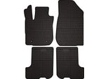 Tappetini Auto In Gomma Adatto Per Dacia Logan Iii (2021-, Berlina, Station Wagon) Neri, Set 4 Pz, Con Fissaggi
