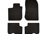Tappetini Auto In Gomma Adatto Per Dacia Logan Ii (2012-2020, Berlina, Station Wagon) Neri, Set 4 Pz, Con Fissaggi