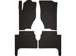 Tappetini Auto In Gomma Adatto Per Kia Sorento I (2003-2009, Suv) Neri, Set 4 Pz, Con Fissaggi