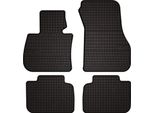 Tappetini Auto In Gomma Adatto Per Bmw X1 F48 (2015-2022, Suv) Neri, Set 4 Pz, Con Fissaggi