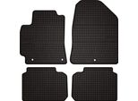 Tappetini Auto In Gomma Adatto Per Hyundai Elantra Vi (2016-2020, Berlina) Neri, Set 4 Pz, Con Fissaggi