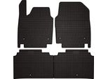 Tappetini Auto In Gomma Adatto Per Kia EV6 (2021-, Crossover) Neri, Set 4 Pz, Con Fissaggi