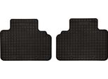 Tappetini Auto In Gomma Adatto Per Ford Tourneo Courier (2014-, 2ª Fila) Neri, Set 2 Pz, Con Fissaggi