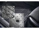 Tappetini Auto In Gomma Adatto Per Hyundai I40 (2011-2019, Station Wagon, Berlina) Neri, Set 4 Pz, Con Fissaggi