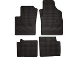 Tappetini Auto In Gomma Adatto Per Fiat 500 Hybrid (2020-, Hatchback) Neri, Set 4 Pz, Con Fissaggi