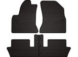 Tappetini Auto In Gomma Adatto Per Citroen C4 Picasso I (2006-2013, Monovolume) Neri, Set 4 Pz, Con Fissaggi