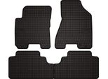 Tappetini Auto In Gomma Adatto Per Kia Sportage Ii (2004-2010, Suv) Neri, Set 4 Pz, Con Fissaggi