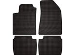 Tappetini Auto In Gomma Adatto Per Fiat Croma Ii (2005-2011, Station Wagon) Neri, Set 4 Pz, Con Fissaggi
