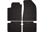 Tappetini Auto In Gomma Adatto Per Lancia Delta Iii (2008-2014, Hatchback) Neri, Set 4 Pz, Con Fissaggi