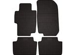 Tappetini Auto In Gomma Adatto Per Honda Accord Vii (2002-2008, Berlina, Station Wagon, Tourer, Type-S) Neri, Set 4 Pz, Con Fissaggi