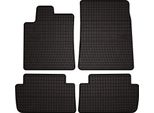 Tappetini Auto In Gomma Adatto Per Citroen C5 I (2001-2008, Berlina, Station Wagon) Neri, Set 4 Pz, Con Fissaggi