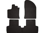 Tappetini Auto In Gomma Adatto Per Dacia Lodgy (2012-2022, Monovolume) Neri, Set 4 Pz, Con Fissaggi