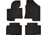 Tappetini Auto In Gomma Adatto Per Hyundai Ix35 (2009-2015, Suv) Neri, Set 4 Pz, Con Fissaggi