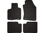 Tappetini Auto In Gomma Adatto Per Lancia Ypsilon Iii (2011-, Hatchback) Neri, Set 4 Pz, Con Fissaggi