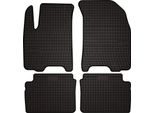 Tappetini Auto In Gomma Adatto Per Chevrolet Aveo I T200 / T250 (2002-2011, Hatchback, Berlina) Neri, Set 4 Pz, Con Fissaggi