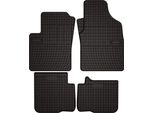 Tappetini Auto In Gomma Adatto Per Fiat Panda Iii Hybrid (2020-, Hatchback) Neri, Set 4 Pz, Con Fissaggi