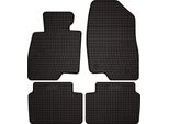 Tappetini Auto In Gomma Adatto Per Mazda 3 Iii (Bm) (2013-2018, Hatchback, Berlina) Neri, Set 4 Pz, Con Fissaggi