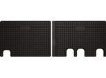 Tappetini Auto In Gomma Adatto Per Citroen Jumpy Iii (2018-, 2ª Fila) Neri, Set 2 Pz, Con Fissaggi