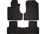 Tappetini Auto In Gomma Adatto Per Honda CR-V Iii (2006-2011, Suv) Neri, Set 4 Pz, Con Fissaggi