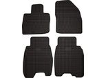 Tappetini Auto In Gomma Adatto Per Honda Civic Viii (Ufo) (2006-2012, Hatchback) Neri, Set 4 Pz, Con Fissaggi