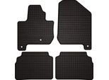 Tappetini Auto In Gomma Adatto Per Kia Soul Ev (2013-2019, Hatchback) Neri, Set 4 Pz, Con Fissaggi