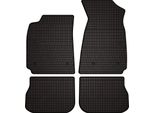 Tappetini Auto In Gomma Adatto Per Audi A4 B5 Fl (1999-2001, Berlina, Station Wagon, Avant) Neri, Set 4 Pz, Con Fissaggi