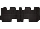 Tappetini Auto In Gomma Adatto Per Hyundai Santafe Iii (2012-2018, 3ª Fila) Neri, Set 2 Pz, Con Fissaggi