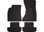 Tappetini Auto In Gomma Adatto Per Audi A5 8T (2008-2018, Coupe) Neri, Set 4 Pz, Con Fissaggi