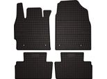 Tappetini Auto In Gomma Adatto Per Mazda CX-7 (2006-2012, Suv) Neri, Set 4 Pz, Con Fissaggi