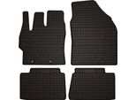 Tappetini Auto In Gomma Adatto Per Mazda 2 Hybrid (2022-, Hatchback) Neri, Set 4 Pz, Con Fissaggi