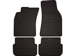 Tappetini Auto In Gomma Adatto Per Audi A6 C6 (2004-2006, Berlina, Station Wagon, Avant) Neri, Set 4 Pz, Con Fissaggi
