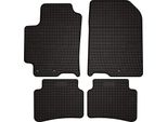 Tappetini Auto In Gomma Adatto Per Kia Rio Iv (2017-2020, Hatchback, Prima Del Facelift) Neri, Set 4 Pz, Con Fissaggi
