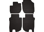 Tappetini Auto In Gomma Adatto Per Honda HR-V Ii (2014-2018, Crossover) Neri, Set 4 Pz, Con Fissaggi