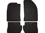 Tappetini Auto In Gomma Adatto Per Mazda 2 I (2002-2007, Hatchback) Neri, Set 4 Pz, Con Fissaggi