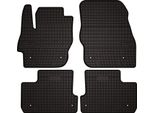 Tappetini Auto In Gomma Adatto Per Mazda 3 Ii Bl (2008-2013, Hatchback, Berlina) Neri, Set 4 Pz, Con Fissaggi