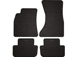 Tappetini Auto In Gomma Adatto Per Audi A4 B8 (2007-2015, Berlina, Station Wagon, Avant, Allroad) Neri, Set 4 Pz, Con Fissaggi