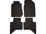 Tappetini Auto In Gomma Adatto Per Isuzu D-MAX Ii (2011-2019, Pickup) Neri, Set 4 Pz, Con Fissaggi