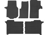 Tappetini Auto In Gomma Adatto Per Man Tge (2017-, Van 2 File) Neri, Set 5 Pz, Con Fissaggi
