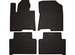 Tappetini Auto In Gomma Adatto Per Kia Sorento Iv Xl Hybrid (2020-, Suv) Neri, Set 4 Pz, Con Fissaggi