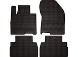 Tappetini Auto In Gomma Adatto Per Hyundai Santafe Iv (2018-, Suv) Neri, Set 4 Pz, Con Fissaggi