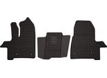 Tappetini Auto In Gomma Adatto Per Ford Transit Vi (2019-, Furgone Fl) Neri, Set 3 Pz, Con Fissaggi
