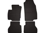 Tappetini Auto In Gomma Adatto Per Ford B-MAX (2012-2017, Monovolume) Neri, Set 4 Pz, Con Fissaggi