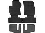 Tappetini Auto In Gomma Adatto Per Mazda Premacy Ii (2005-2010, Monovolume) Neri, Set 6 Pz, Con Fissaggi
