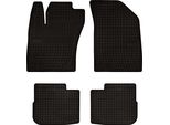 Tappetini Auto In Gomma Adatto Per Fiat Tipo Ii (2015-, Hatchback) Neri, Set 4 Pz, Con Fissaggi