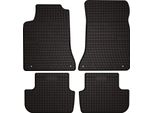 Tappetini Auto In Gomma Adatto Per Infiniti Q30 (2015-2019, Hatchback) Neri, Set 4 Pz, Con Fissaggi
