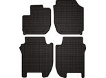 Tappetini Auto In Gomma Adatto Per Honda Jazz Iv (2015-2020, Hatchback) Neri, Set 4 Pz, Con Fissaggi