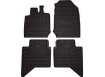 Tappetini Auto In Gomma Adatto Per Isuzu D-MAX Iii (2019-, Pickup, 4 Porte, Cabina Doppia) Neri, Set 4 Pz, Con Fissaggi