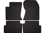 Tappetini Auto In Gomma Adatto Per Ford Focus MK1 (Przed Liftem) (1998-2001, Hatchback, Berlina, Station Wagon) Neri, Set 4 Pz, Con Fissaggi